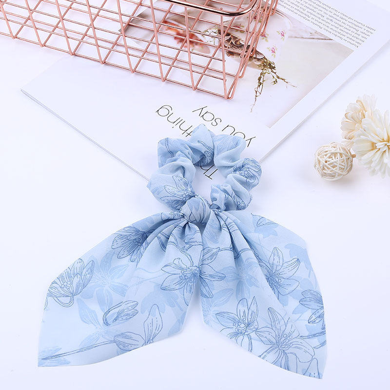 Pearl Pendant Large Intestine Ring Hair Band Women's Hair Knot Knotted Big Bow Hair Rope Pearl Pendant Large Intestine Ring Hair Band Women's Hair Knot Knotted Big Bow Hair Rope